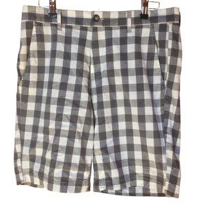 Gap Gray & White Checked Shorts Men's Size 32